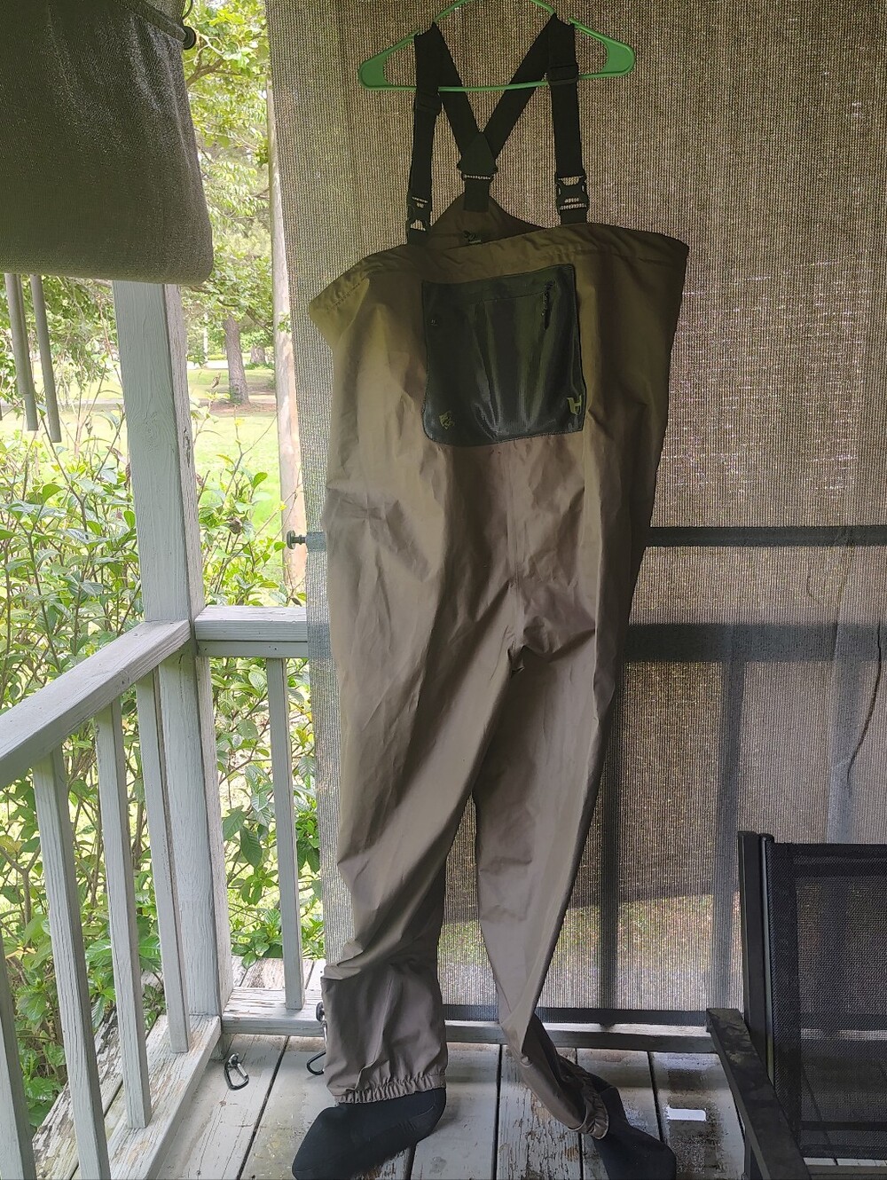 Hodgman Beige Chest Waders with Adjustable Shoulder Straps XXL